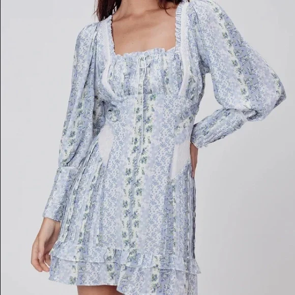 cloud nine mini dress talulah Talulah Superbloom Mini Dress With Tie Straps